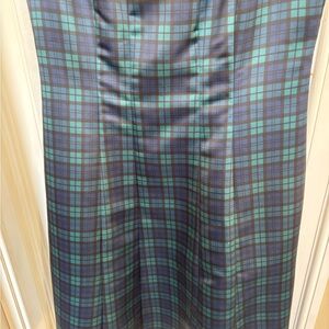 Brooks Brothers Blue and Green “Black watch” plaid, size 12